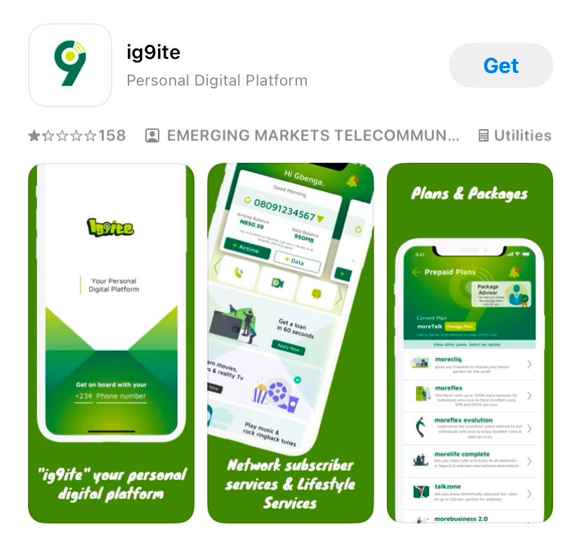 Borrowing Airtime from 9Mobile Via Ig9ite App