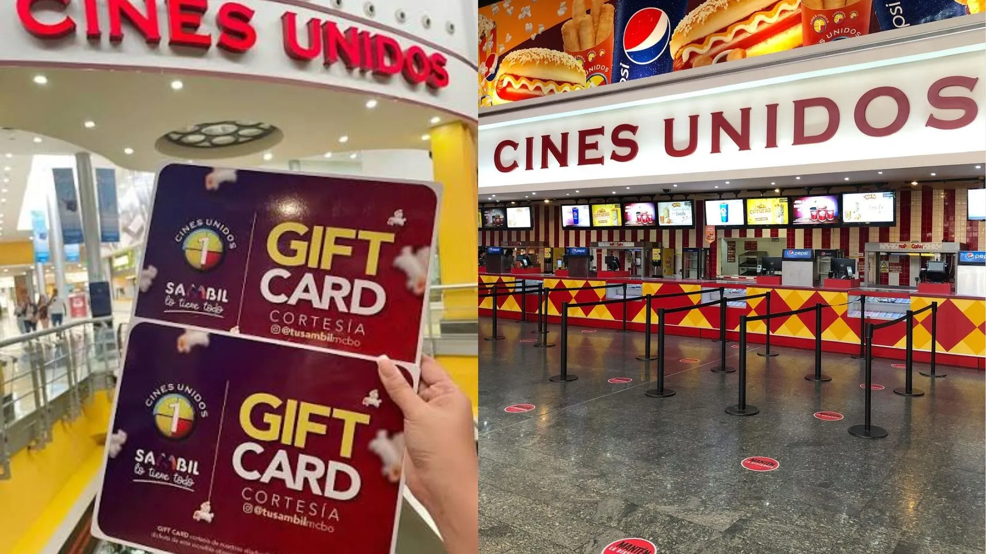 Cines Unidos Gift Cards available in Venezuela