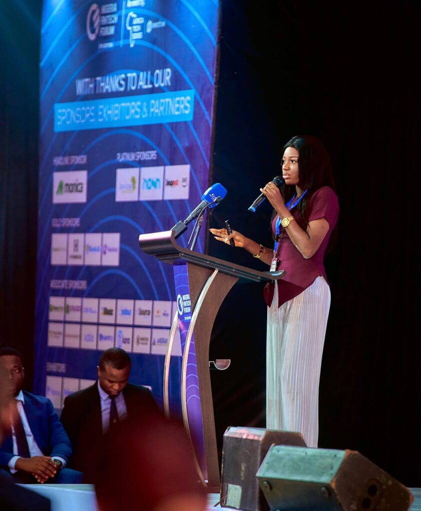 Tosin Akintibu at Nigeria Fintech Forum